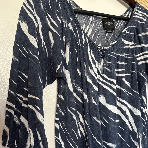 Anthropologie Deletta Printed Scoop Neck Blouse - Picture 2 of 3